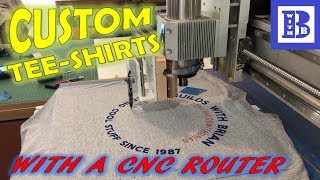 How to make Custom TShirts with CNC router [upl. by Saville]