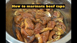 How to marinate beef tapa [upl. by Calvert]