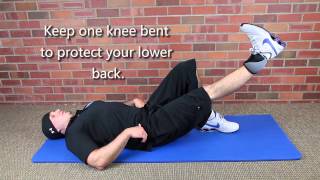 Supine Straight Leg Raises Hip Strengthening [upl. by Spalding]