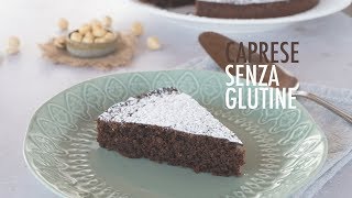 CAPRESE VEGANA SENZA GLUTINE  Torta leggera semplice e veloce  Elefanteveg [upl. by Onihc]