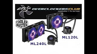 Cooler Master MasterLiquid ML120L and ML240L Cooler Review [upl. by Clie522]