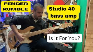 Fender Rumble Studio 40 bass amp [upl. by Ttsepmet538]