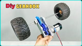 How to make a powerful gearbox for RC car [upl. by Iran]