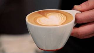 How to Make a Latte Art Heart  Perfect Coffee [upl. by Liberati]