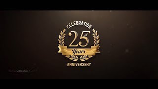 25th Wedding Anniversary Video  Wedding Anniversary Party Invitation Video  VG738 [upl. by Eglantine]