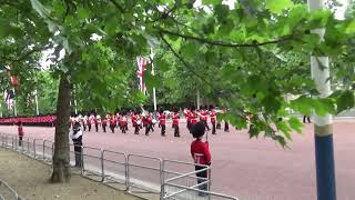 Band of the Coldstream Guards marching on the Mall [upl. by Harman]