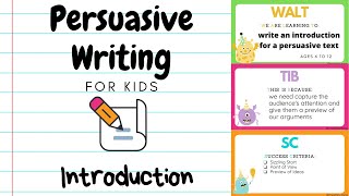 Persuasive Writing for Kids 2  Introduction [upl. by Kincaid]