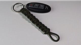 SUPER EASY Paracord Keychain TUTORIAL [upl. by Faustena]