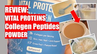 REVIEW Costco VITAL PROTEINS Collagen Peptides Powder [upl. by Jeanie]