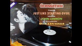 JOHN LENNON  JUST LIKE STARTING OVER [upl. by Beaumont]