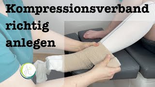 Kompressionsverband richtig anlegen [upl. by Janifer654]