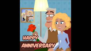 Funmoods quotHappy Anniversaryquot Animated Card [upl. by Aihseym]