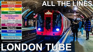 🇬🇧 London Underground  All The Lines 4K 2020 [upl. by Sibie]