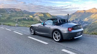 Grossglockner High Alpine Road  uphill with BMW Z4 [upl. by Anitniuq]