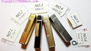 SelfInvested Dunhill 19601970th gas lighter repair kit nonOEM amp instructions [upl. by Yldarb]