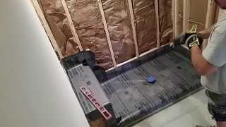 Step 2  Shower Pan Install [upl. by Landing]