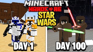 We Survived 100 Days in Star Wars on Minecraft Heres What Happened [upl. by Cecilio]