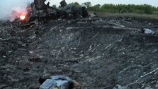 Journalist Bodies turned inside out at MH17 crash site [upl. by Notxed]