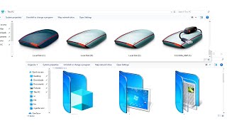 Windows 10 custom Icon pack Elegant blue icon pack [upl. by Pessa]