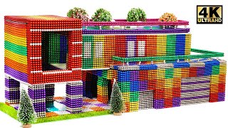 Build Magnetic Balls Mansion House satisfying  Magnet World Series [upl. by Isadore]