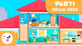 Gli oggetti della casa  Le parti della casa  Vocabolario per bambini  Raccolta [upl. by Nickolaus]