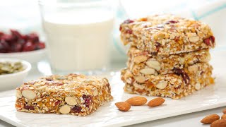 Healthy Breakfast Bars  MakeAhead Breakfast Idea [upl. by Magdaia92]