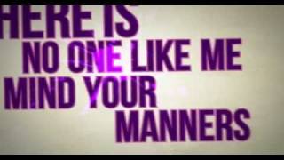 Chiddy Bang  Mind Your Manners LYRIC VIDEO [upl. by Hobard960]