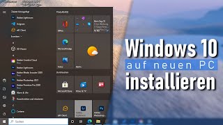 Anleitung Windows 10 installieren auf neuen PC  PC ohne Betriebssystem [upl. by Ahsemo]