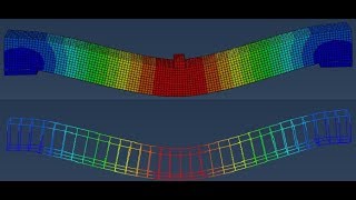 ABAQUS CAEExample 4 Reinforced Concrete Beam abaqus FEM RCbeam [upl. by Inaflahk]