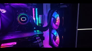 Installing and Testing Cooler Master ML240r liquid AIO [upl. by Aveneg]