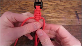 Easy Paracord Bracelet Tutorial [upl. by Aderf]