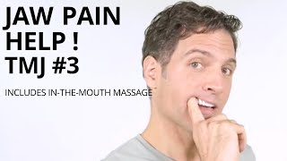 TMJ 3 Massage and Stretches for Jaw Pain  Intra Oral Trigger Point Work  TMD [upl. by Kenric]