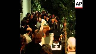 SYND 20 3 75 THE FUNERAL OF ARISTOTLE ONASSIS [upl. by Sharman155]