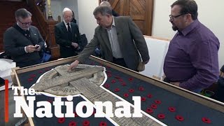 Rare battlefield cross returns to Vimy [upl. by Westland]