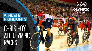 Chris Hoys 🇬🇧 Seven Olympic medal races  Athlete Highlights [upl. by Haveman]