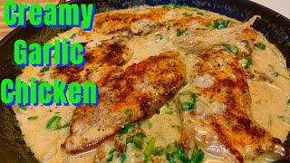 Keto Creamy Garlic Chicken Recipe [upl. by Eintroc]