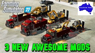 FS22  3 NEW AWESOME MODS  Farming Simulator 22 [upl. by Airdnek447]