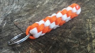 How To Make A Circle Stich Paracord Keychain [upl. by Ahsyen86]