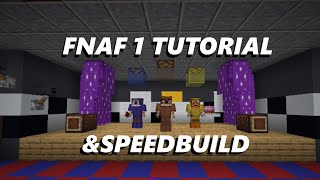 FNaF 1 SpeedbuildTutorial in Minecraft [upl. by Adnarim359]