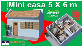 MINI CASA 5 X 6 m  E vários Kitinetes [upl. by Enomsed]