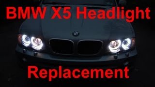 How to Replace BMW X5 Headlight Bulbs [upl. by Aubree]