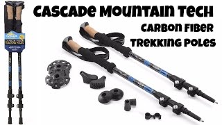 Gear Review Cascade Mountain Tech Carbon Fiber Trekking Poles [upl. by Rustice854]