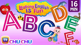 ABCDEF Alphabet songs with Phonics Sounds amp Words for Children  Learning English with ChuChu TV [upl. by Aslehc]