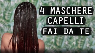 4 MASCHERE per CAPELLI FAI DA TE 🧖‍♀️🦜🍃 [upl. by Atyekram]