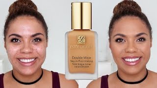 Estee Lauder Double Wear Review Oily Skin Diaries  samantha jane [upl. by Criswell]