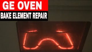 HOW TO REPLACE THE BAKE ELEMENT IN A GE OVEN [upl. by Glassman690]