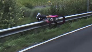 Horror crash for world champion Dygert in womens Individual Time Trial [upl. by Luapnaes634]