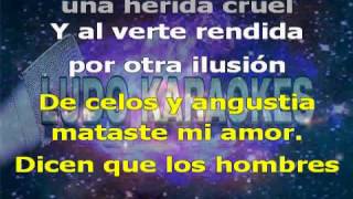 Karaoke Los Hombres No Deben LLorar Manny Manuel [upl. by Meara]