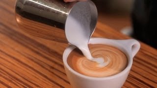 How to Free Pour  Latte Art [upl. by Delmar]