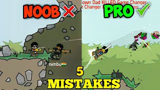 NOOB ALERT Are You Making These 5 Mini Militia Mistakes [upl. by Thay]